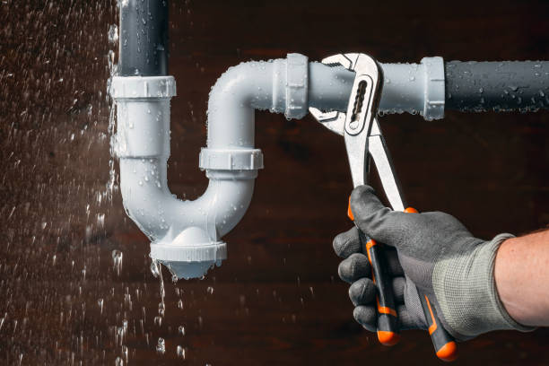 Professional Sewer Line Repair technician working in Newark, NY